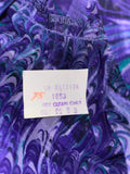 Womens Sz 8 SAKS FIFTH AVENUE Ann Hobbs for Cattiva Purple Peacock Ruffle Tier