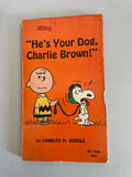 ~ Set/2 Vintage Peanuts Books Charles Schulz Softcover Book Short Summer, He’s Your Dog