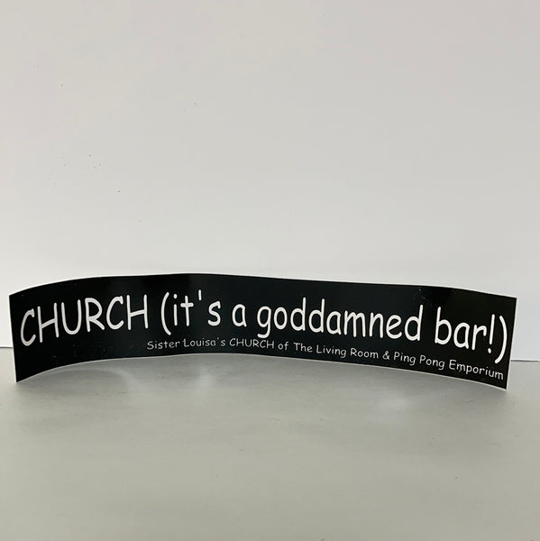 € NEW Athens GA’s Famous CHURCH Bar Car Bumper Sticker Decal UGA
