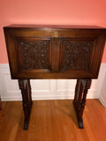 Antique Secretariat DESK 1800’s Handcrafted Hand Carved One of a Kind Mahogoney Writing Desk Cabinet