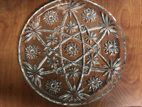 a** Vintage Anchor Hocking Pressed Indiana Glass Star of David Serving Plate Platter Variety of Designs