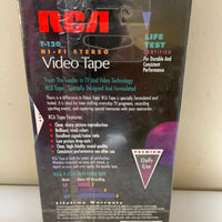 a* New Set/2 RCA VHS HI-FI Stereo Premium Grade Blank Video Cassette Tapes T-120 6 hrs