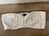 <€€ Womens Juniors FULL TILT PACSUN Crocheted Large Beige Bralette