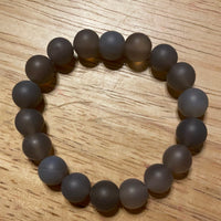 Juniors Set/3 Bead Bracelets Rock Black Gray Browns Boho