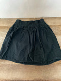 Womens Juniors MOSSIMO Small Black Cotton Short Skirt Elastic Band