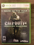 a* Call of Duty 4 Modern Warfare Xbox 360 LIVE Video Game Complete Game of The Year Edition