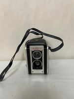 €¥ Vintage Kodak Duaflex II Box Camera with Kodet Lens + Strap Untested