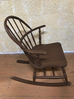 Vintage SEATING Wood Windsor Rocker Rocking Chair SMALL Childrens Farmhouse Country