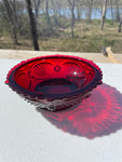 a* Vintage Single AVON 1876 Cape Cod 5" Dessert Berry Candy Bowl Deep Ruby Red Garnet Colored Glass #3