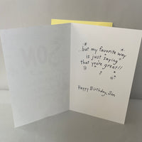 *New Happy Birthday SON Greeting Card w/ Envelope