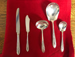 Vintage Flatware 1937 Rose and Leaf National Silver Company A-1 Silverplate Stainless