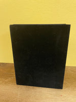 a** Vintage Burnes Mini Max Photo Album 4x6 Holds 60 Photos plus Front Bear & Bow Pewter Mounted Frame