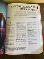 Vintage National Geographic Index 1947-1983 Hardcover Dust Jacket