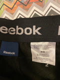 € Mens Medium REEBOK Black Joggers Sweatpants Basketball Warm Up Pants Activeware Pockets