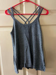 Womens Juniors AMERICAN EAGLE Outfitters Small Gray Crop Top