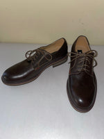 € Mens STEVE MADDEN Brown Harpoon Leather Oxford Dress Shoes Sz 8M Lace Up Round Toe