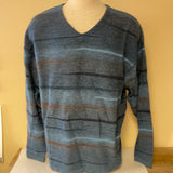 <€€ Mens TRICOTS ST RAPHAEL Pure Wool Blue Brown Sweater Sz XL