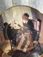 Vintage Norman Rockwell “For All Time” 1997 Bradford Collector Plate Series Retired