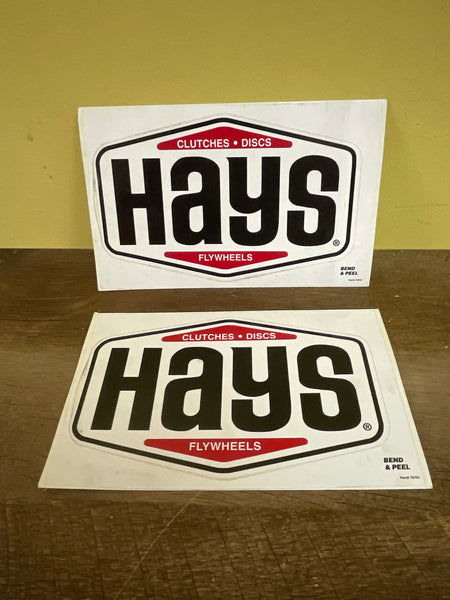 *Vintage Set/2 HAYES Clutches Flywheels Racing Decals Stickers
