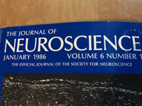 Vintage 1986 Lot/6 JOURNAL OF NEUROSCIENCE Society Jan-June