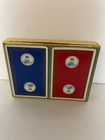 <€€ Vintage Set/2 Double Deck of Playing Cards Maersk Line A. P. Moller Steamship Co. Advertising