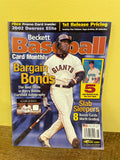 BECKETT BASEBALL CARD MONTHLY Magazine Vintage 2002 June #207 Barry Bonds Giants