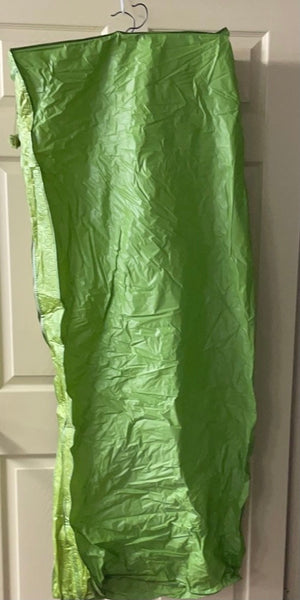 Vintage Vinyl Lime Green 2 Hanger Framed Dress Garment Bag Closet Stor –  Touched By Time Treasures