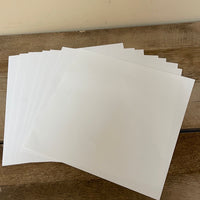 *Lot/9 WHITE Scrapbook Paper 12X12