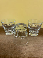 a** Lot/17 Glasses Juice Clear Lowball Rocks Tumbler Set
