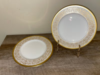 €€ PICKARD MONACO Ivory Gold Border Design and Rim Retired China Set Variety of Pieces