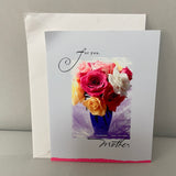 <€€ New Lot/2 Mother’s Day Valentine’s Day Greeting Cards w/ Envelopes Mom