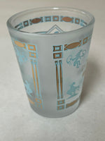 *Shot Glass ARIZONA Turquoise & Gold