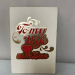a* Vintage Used Valentine’s Day Wife Greeting Card Crafts Scrapbooking