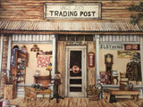 a* Vintage 1997 COCA COLA Uncle Joe’s Trading Post Litho Print