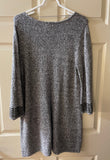 Womens Large STYLE & CO. Brownish Gray 3/4 Sleeve Tunic Sweater Dress