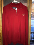 Mens XLarge AMERICAN EAGLE Quarter Zip Sweater Red Long Sleeve