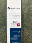 € New GRAB BAR Glacier Bay 42” Brushed Stainless Steel Concealed Grab Bar 240927 NIB