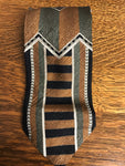 Mens BACHRACH Italy Silk Neckware Tie Necktie Geographic Green Copper White Black