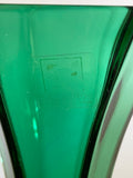 ~€ Vintage Krystal Color Emerald Green Vase