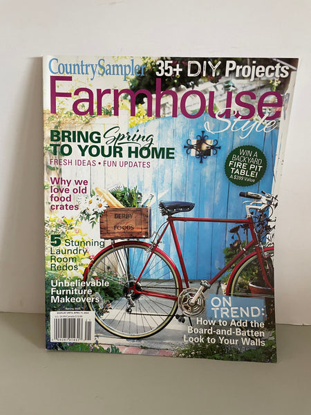 NEW COUNTRY SAMPLER Farmhouse Style Spring April 2022 DIY Projects, Laundry Rooms