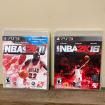 a* Lot/2 NBA Sony PS3 PlayStation 3 NBA 2K11 2K16 Kobe Bryant in Cases