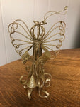 a** Hanging Gold Glitter Holiday Christmas Ornaments Angel Lute Trumpet
