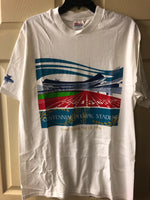 New Vintage Large White OLYMPICS 1996 Atlanta Opening Ceremony Short Sleeve Tshirt Hanes NWOT