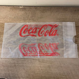 a* Pair/Set 2 12” COCA COLA Advertising Plastic Bag for Bottles