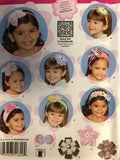 NEW SEWING Patterns GIRLS One Size OS Simplicity #1820 Childs Hair Accessories Band Bow Flower