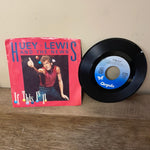 a* Vintage MUSIC HUEY LEWIS AND THE NEWS “If This Is It” “Change of Heart” 45 RPM Vinyl Record Chrysalis