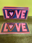 <€€ New Valentine Card LOVE SENDING HAPPINESS AND LOVE w/ Envelope in Plastic Seal 2022 Voila