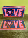 *New Valentine Card LOVE SENDING HAPPINESS AND LOVE w/ Envelope in Plastic Seal 2022 Voila