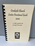 Vintage Lenten Devotional Guide (2002) Creekside Methodist Church Cumming Georgia Spiral Bound