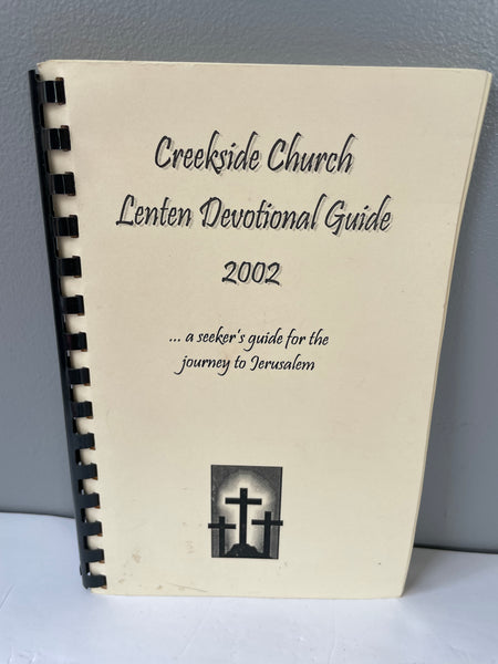 *Vintage Lenten Devotional Guide (2002) Creekside Methodist Church Cumming Georgia Spiral Bound